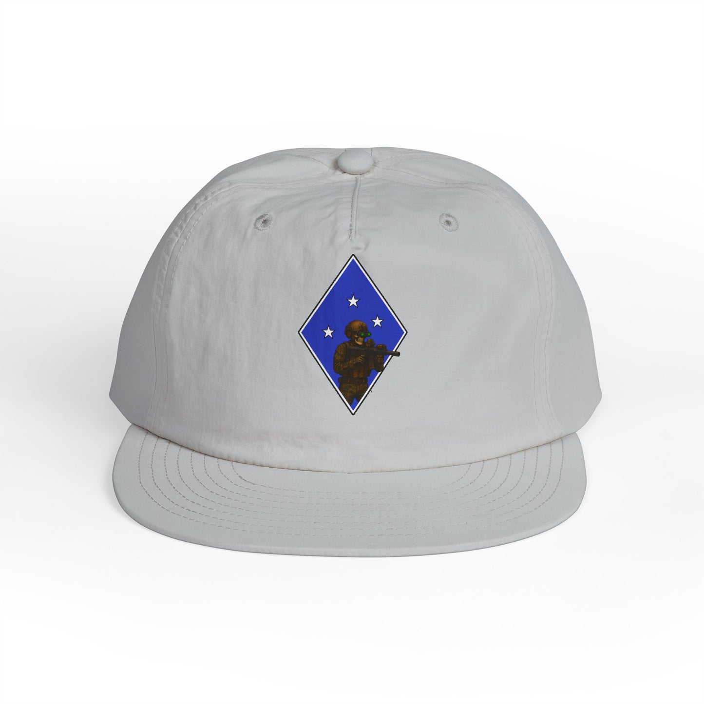 Island Raiders - Tactical skeleton blue diamond - surf hat military unit inspired