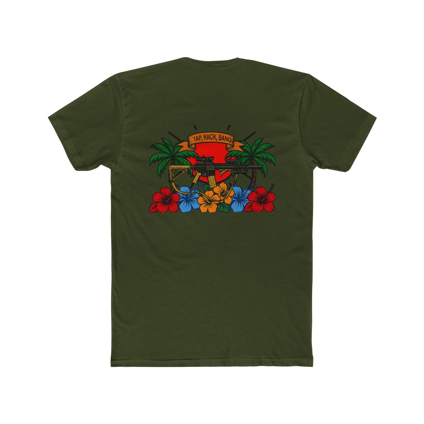 Cotton Crew Tee - Tap Rack Bang Design