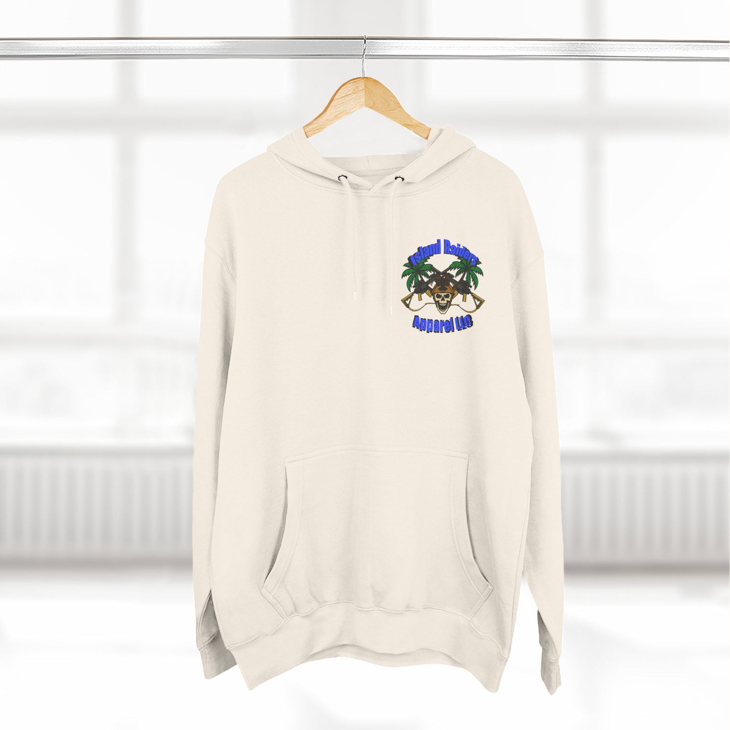Fleece Hoodie - Tactical Skeleton Blue Diamond Military Inspired