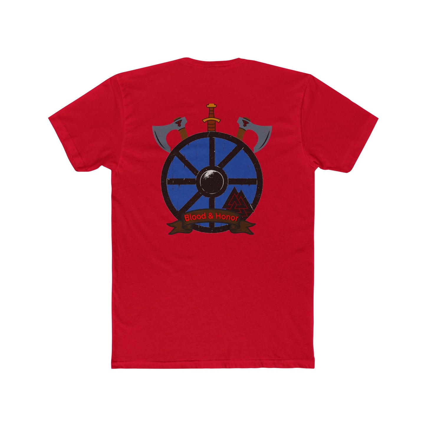 Viking Tee - 'Blood and Honor' Unisex Cotton Crew Tee