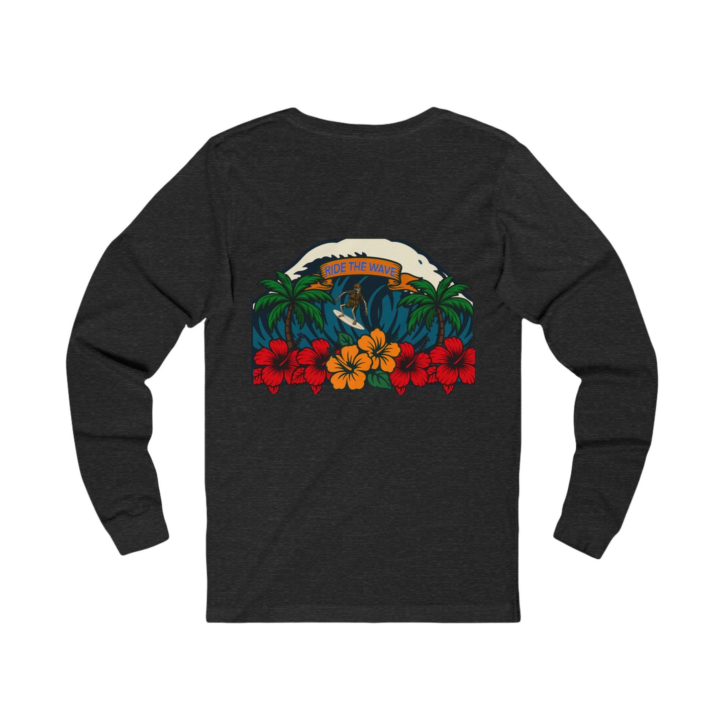 Unisex Long Sleeve Tee - Ride The Wave Design