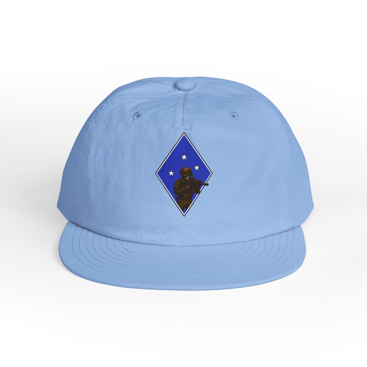Island Raiders - Tactical skeleton blue diamond - surf hat military unit inspired