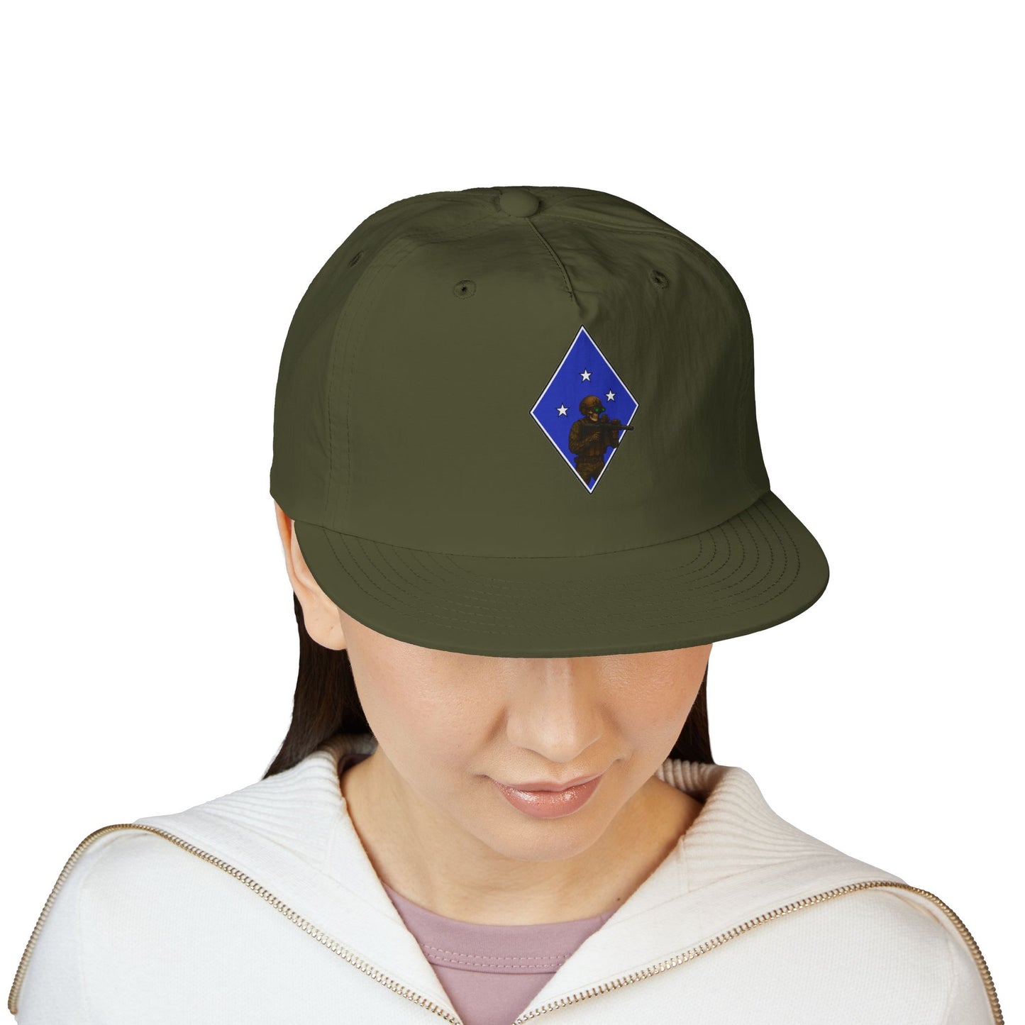 Island Raiders - Tactical skeleton blue diamond - surf hat military unit inspired