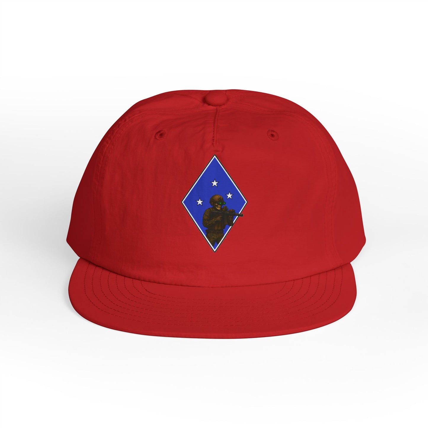 Island Raiders - Tactical skeleton blue diamond - surf hat military unit inspired
