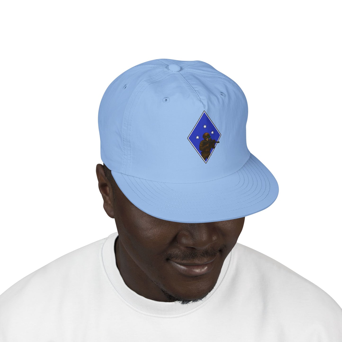 Island Raiders - Tactical skeleton blue diamond - surf hat military unit inspired