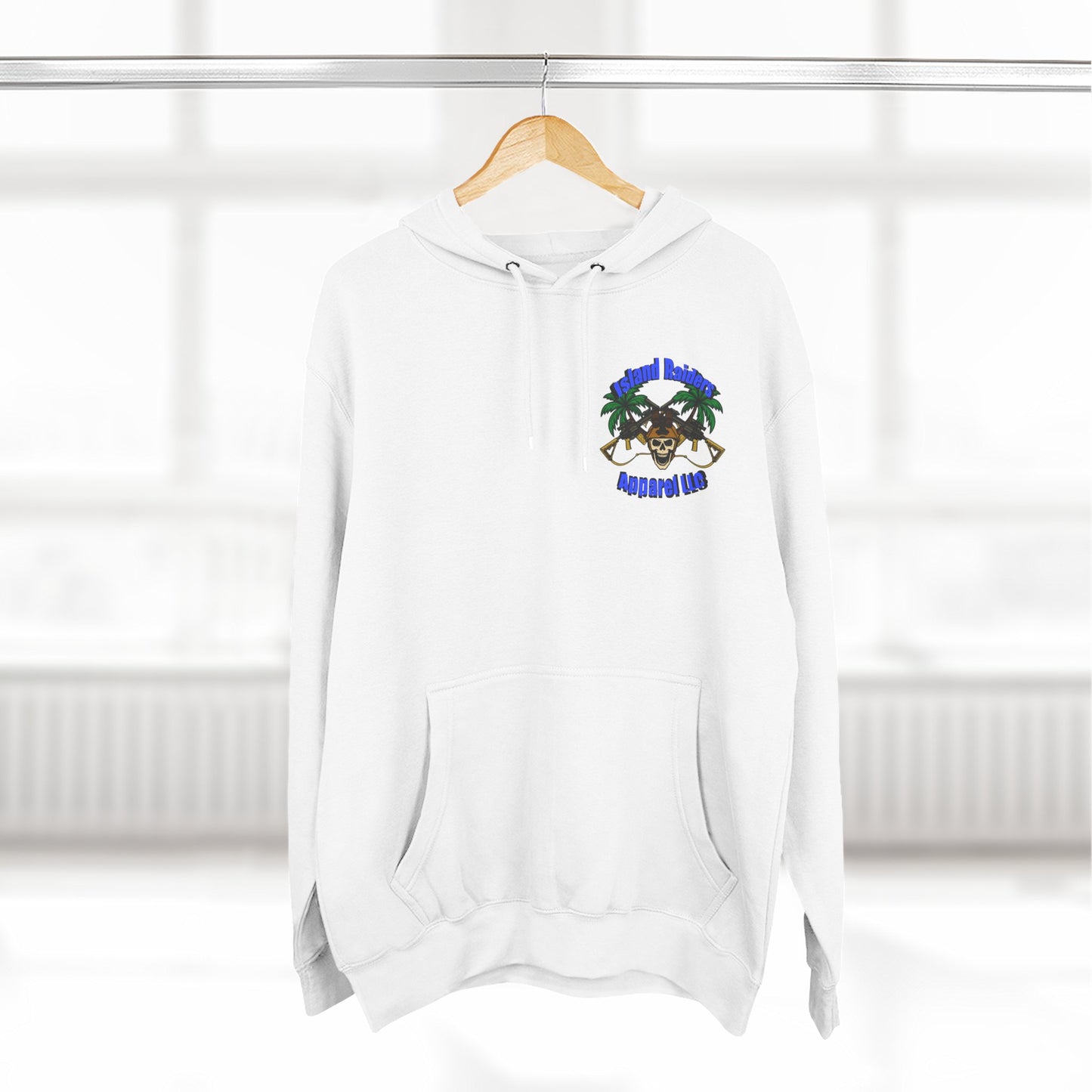 Fleece Hoodie - Tactical Skeleton Blue Diamond Military Inspired