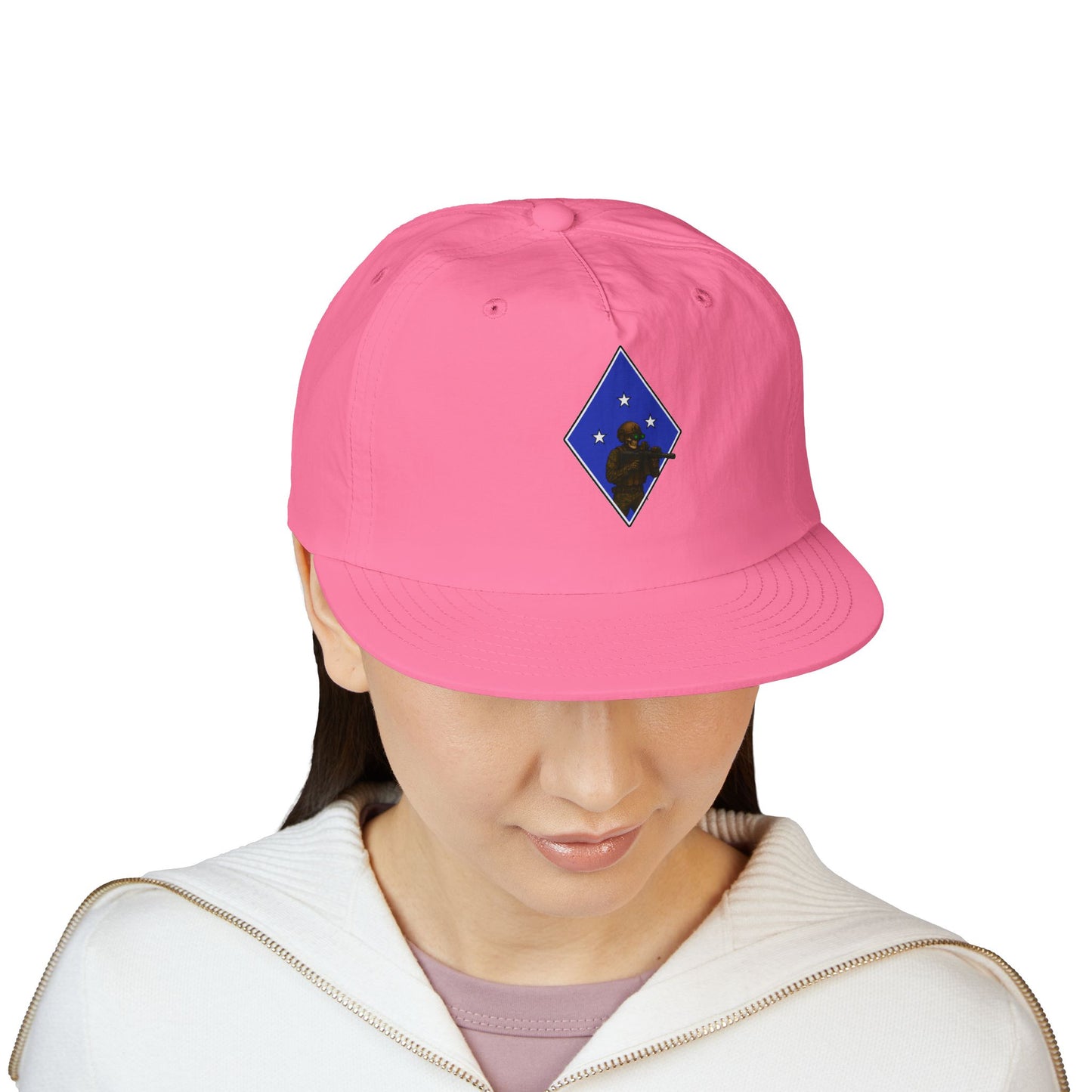 Island Raiders - Tactical skeleton blue diamond - surf hat military unit inspired