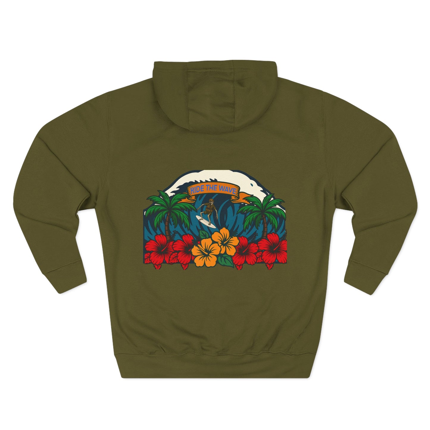 Fleece Hoodie - Ride The Wave