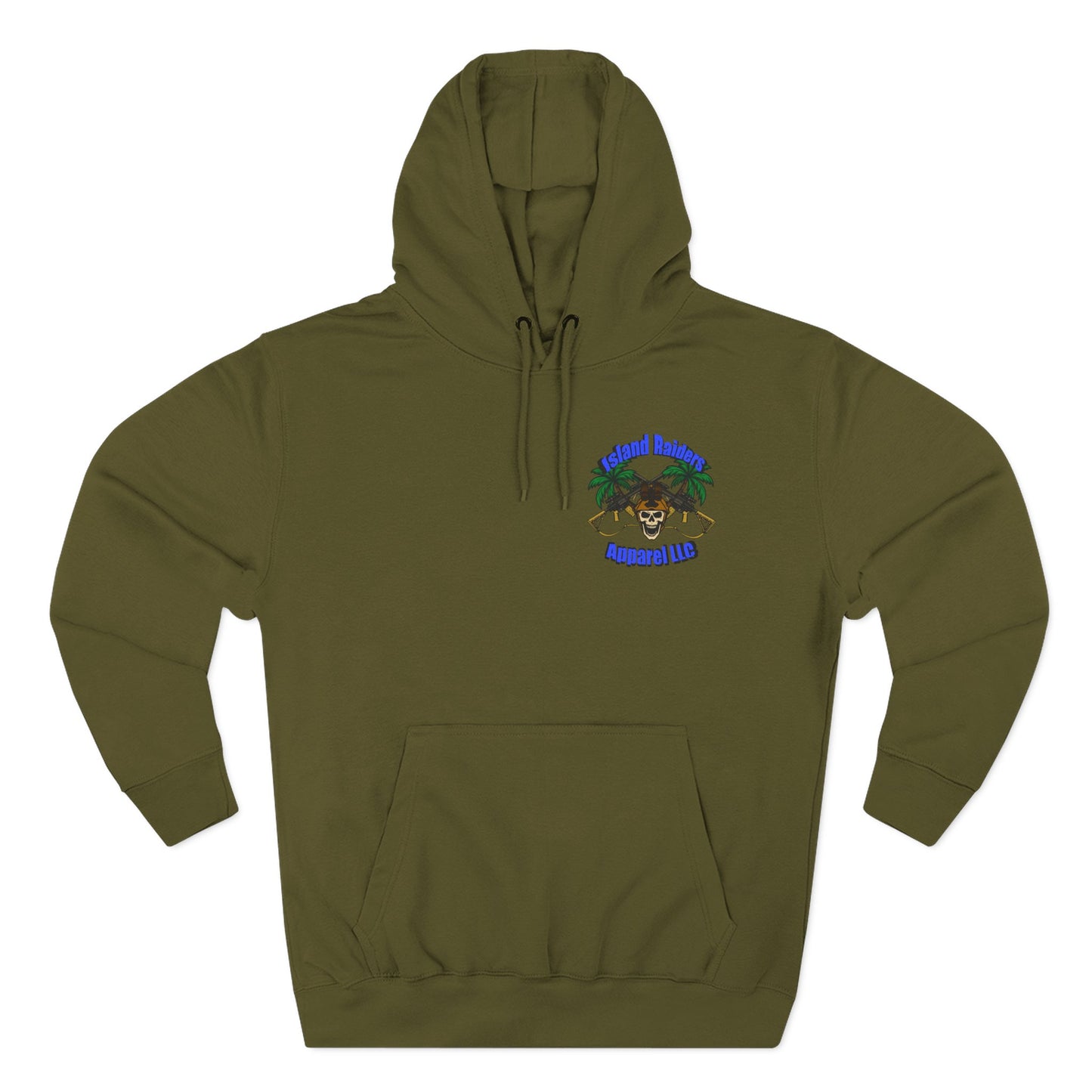 Fleece Hoodie - Tactical Skeleton Blue Diamond Military Inspired