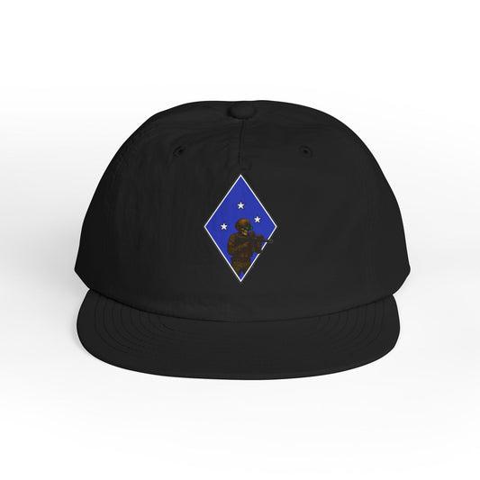 Island Raiders - Tactical skeleton blue diamond - surf hat military unit inspired