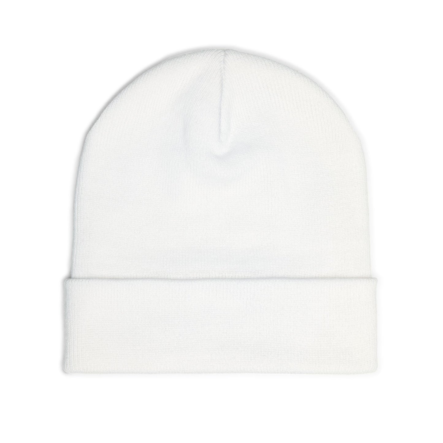 Cozy Knit Island Raiders Beanie with Embroidered Design, Winter Hat for Men and Women.