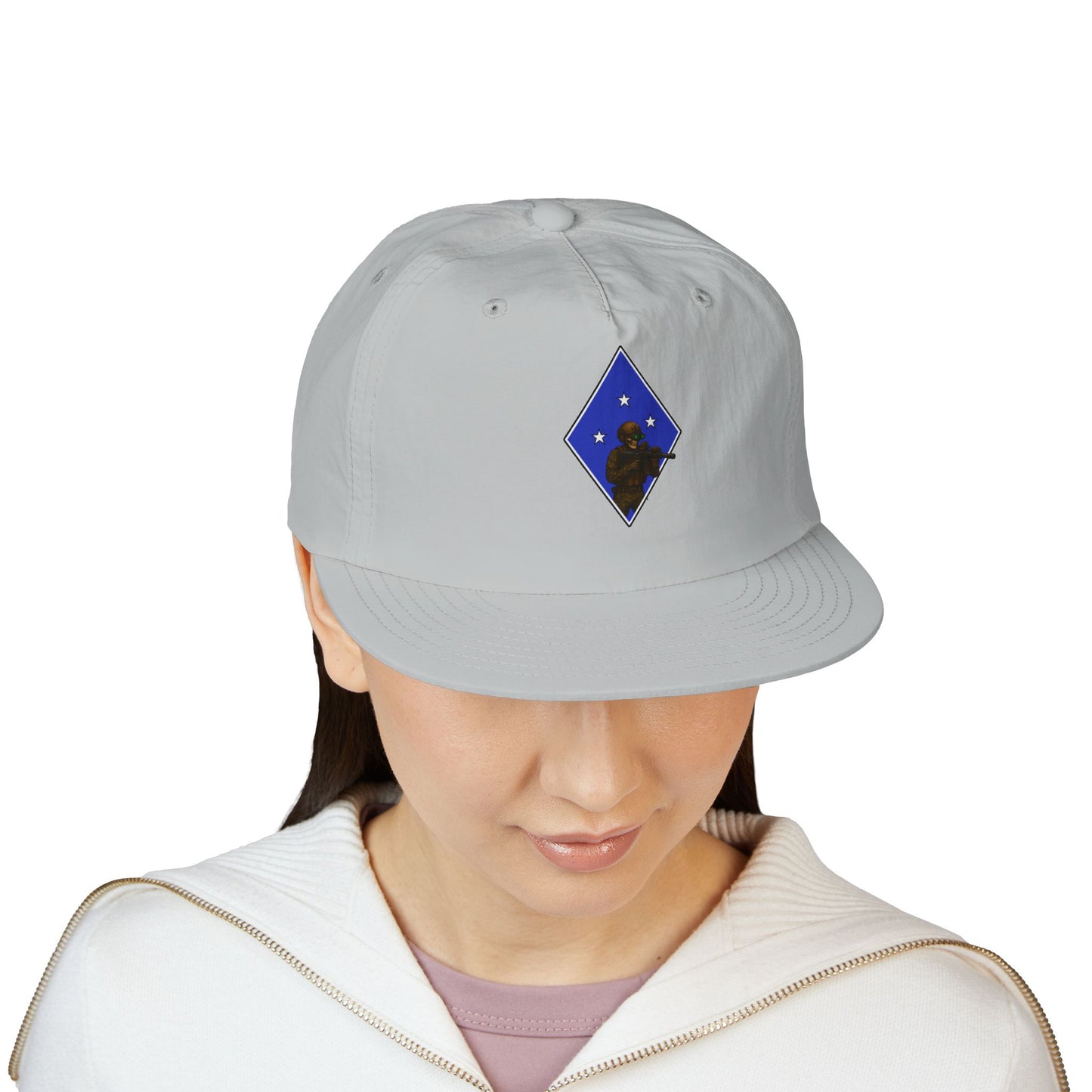 Island Raiders - Tactical skeleton blue diamond - surf hat military unit inspired