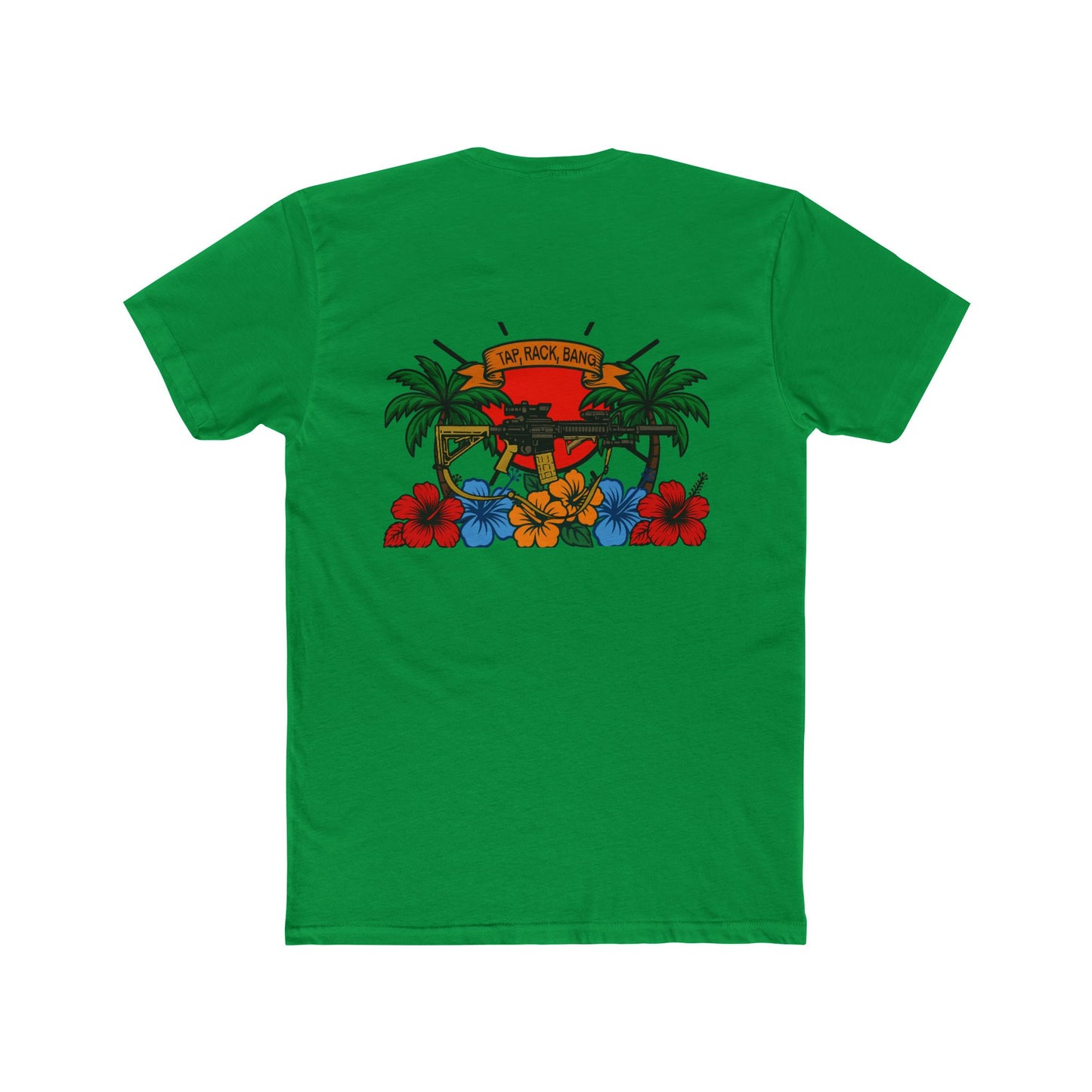 Cotton Crew Tee - Tap Rack Bang Design