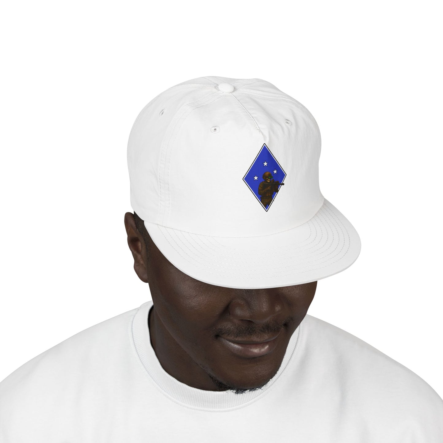 Island Raiders - Tactical skeleton blue diamond - surf hat military unit inspired