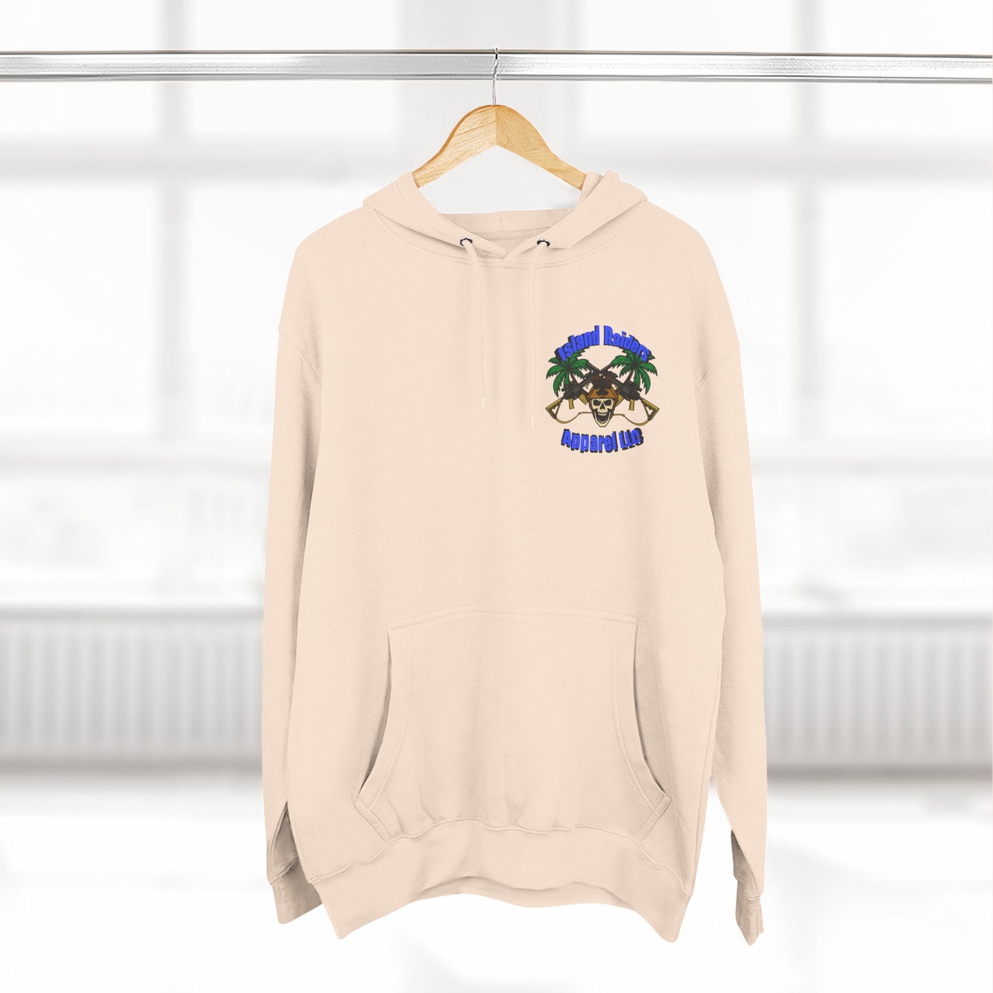 Fleece Hoodie - Tactical Skeleton Blue Diamond Military Inspired