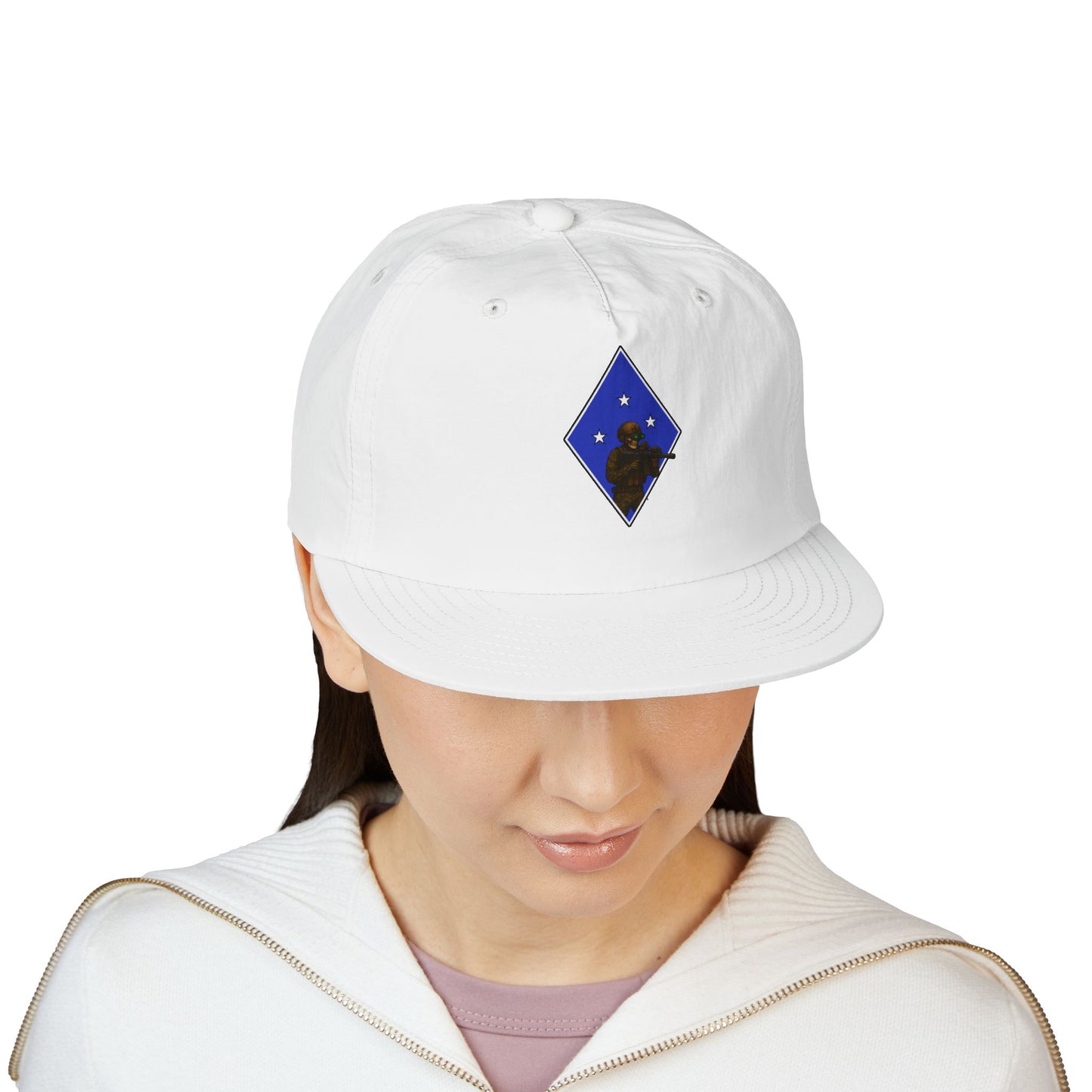 Island Raiders - Tactical skeleton blue diamond - surf hat military unit inspired