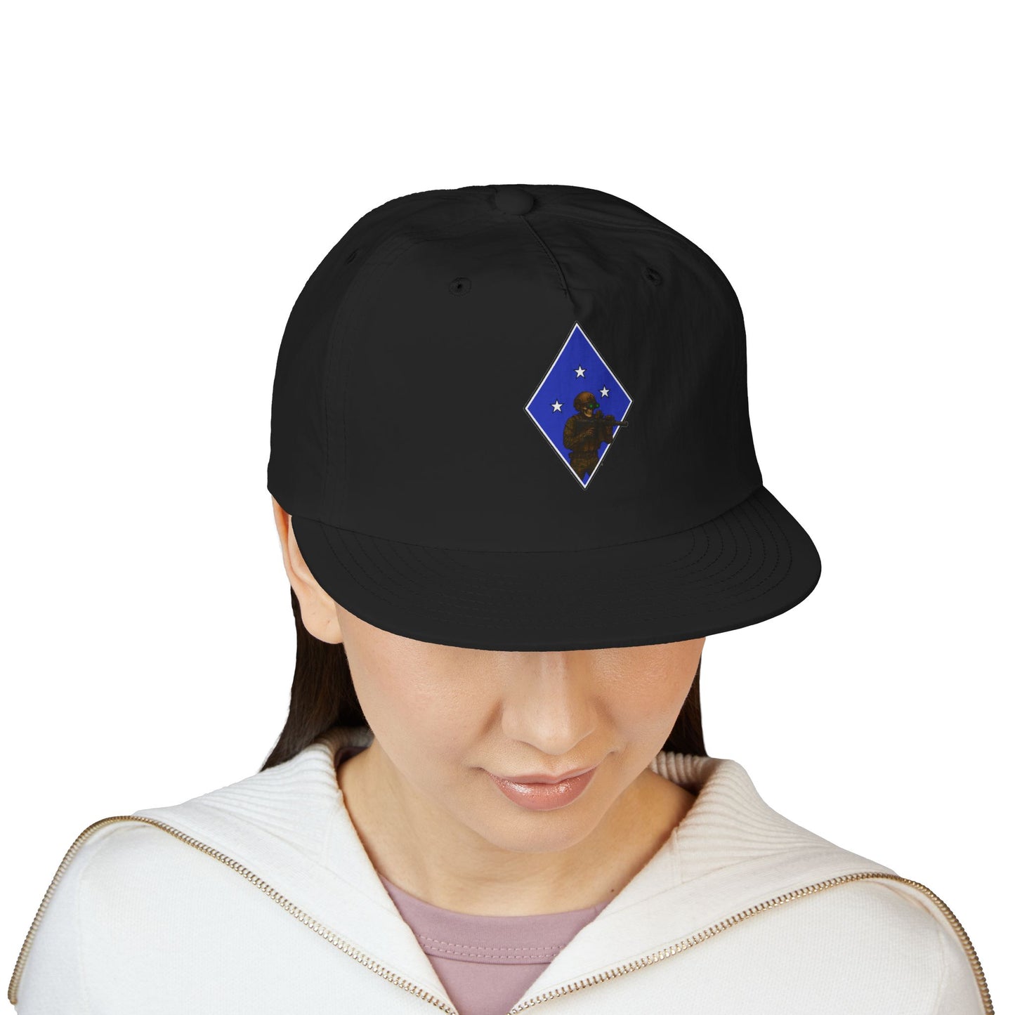 Island Raiders - Tactical skeleton blue diamond - surf hat military unit inspired