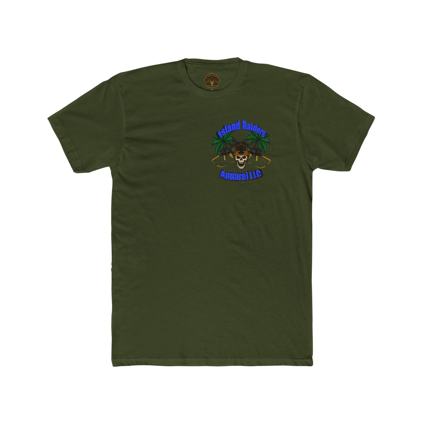Crew Tee Tactical Skeleton Blue Diamond Military Inspired Unisex Cotton