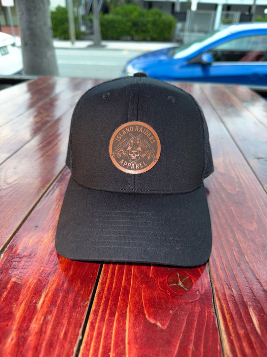Island Raiders Logo leather patch SnapBack