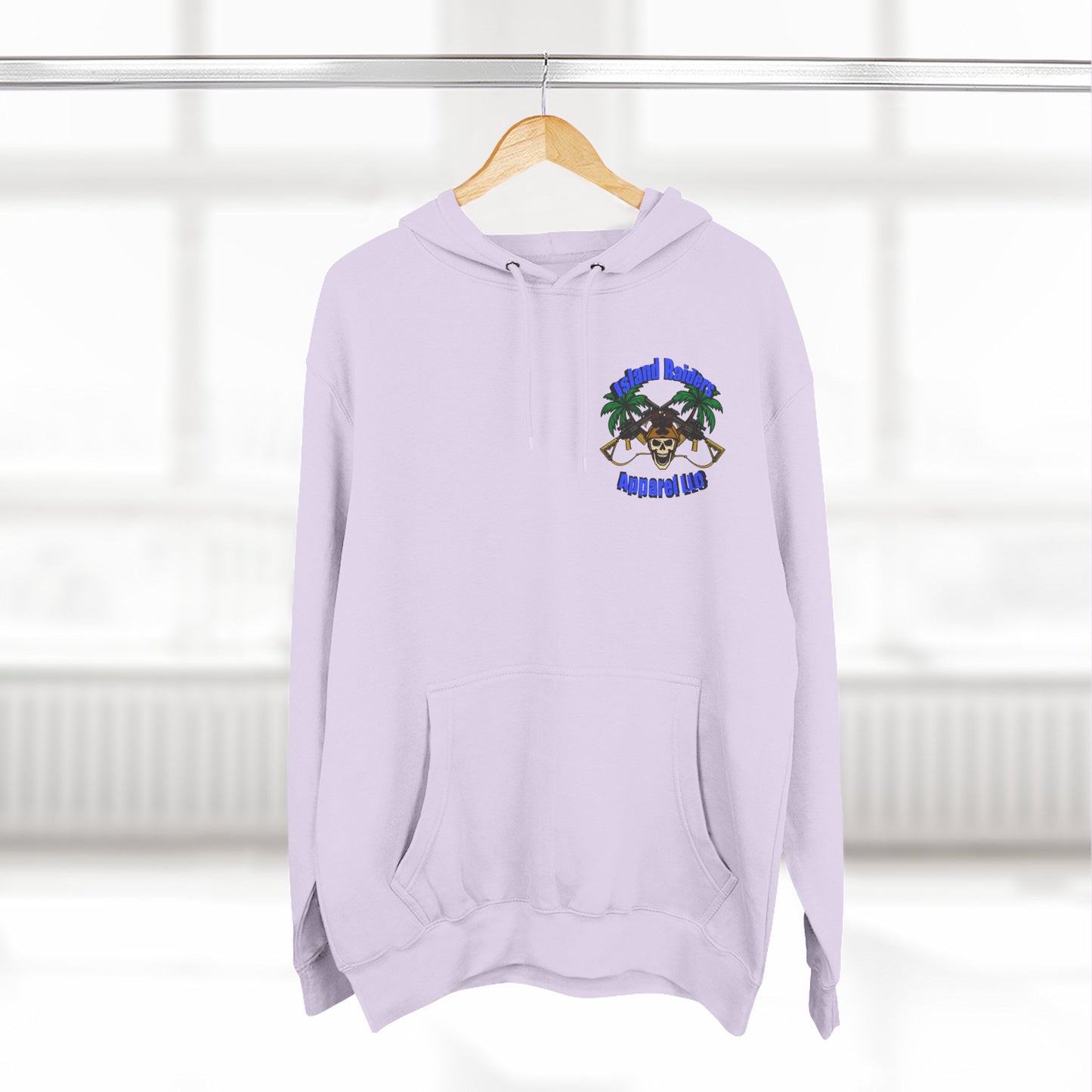 Fleece Hoodie - Tactical Skeleton Blue Diamond Military Inspired