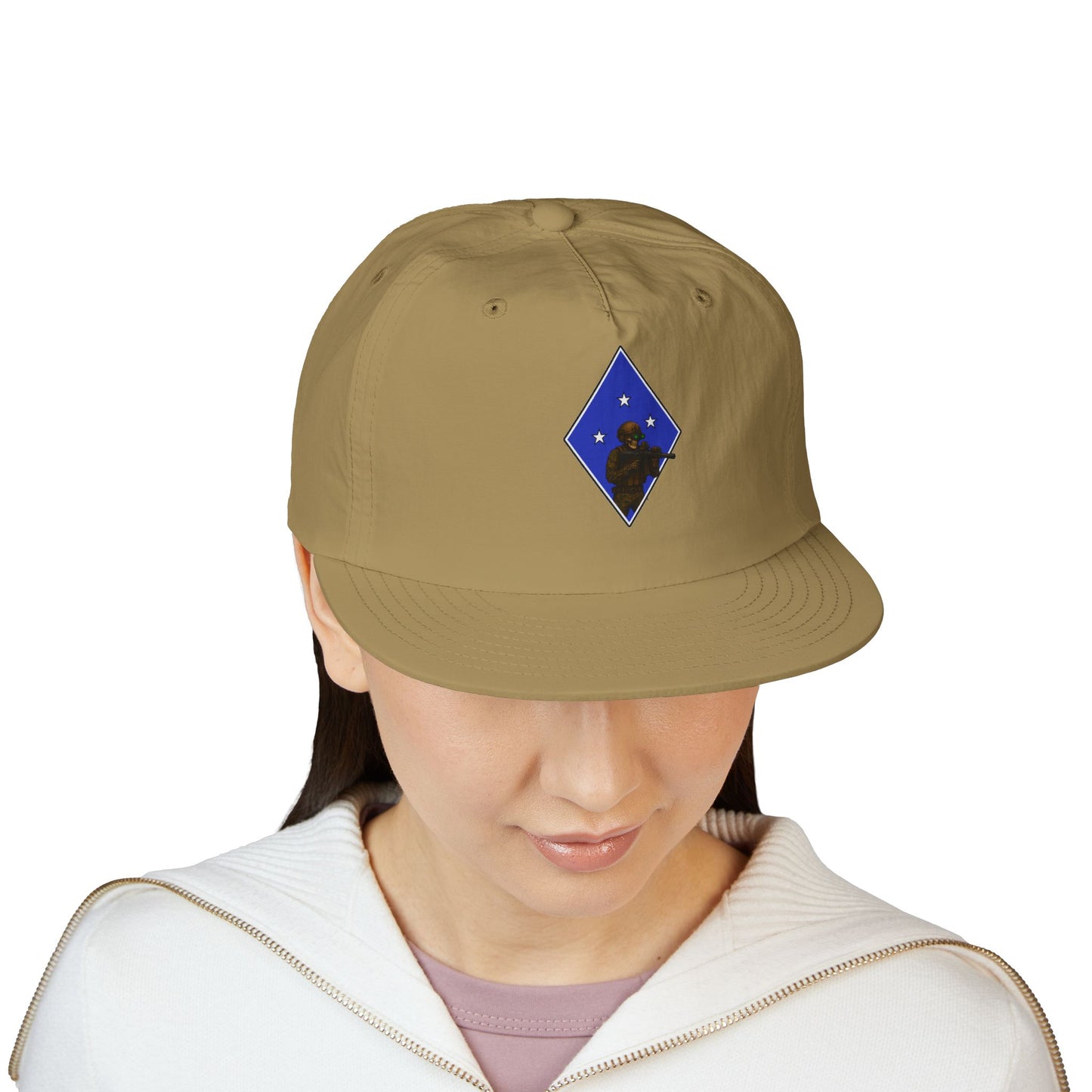 Island Raiders - Tactical skeleton blue diamond - surf hat military unit inspired