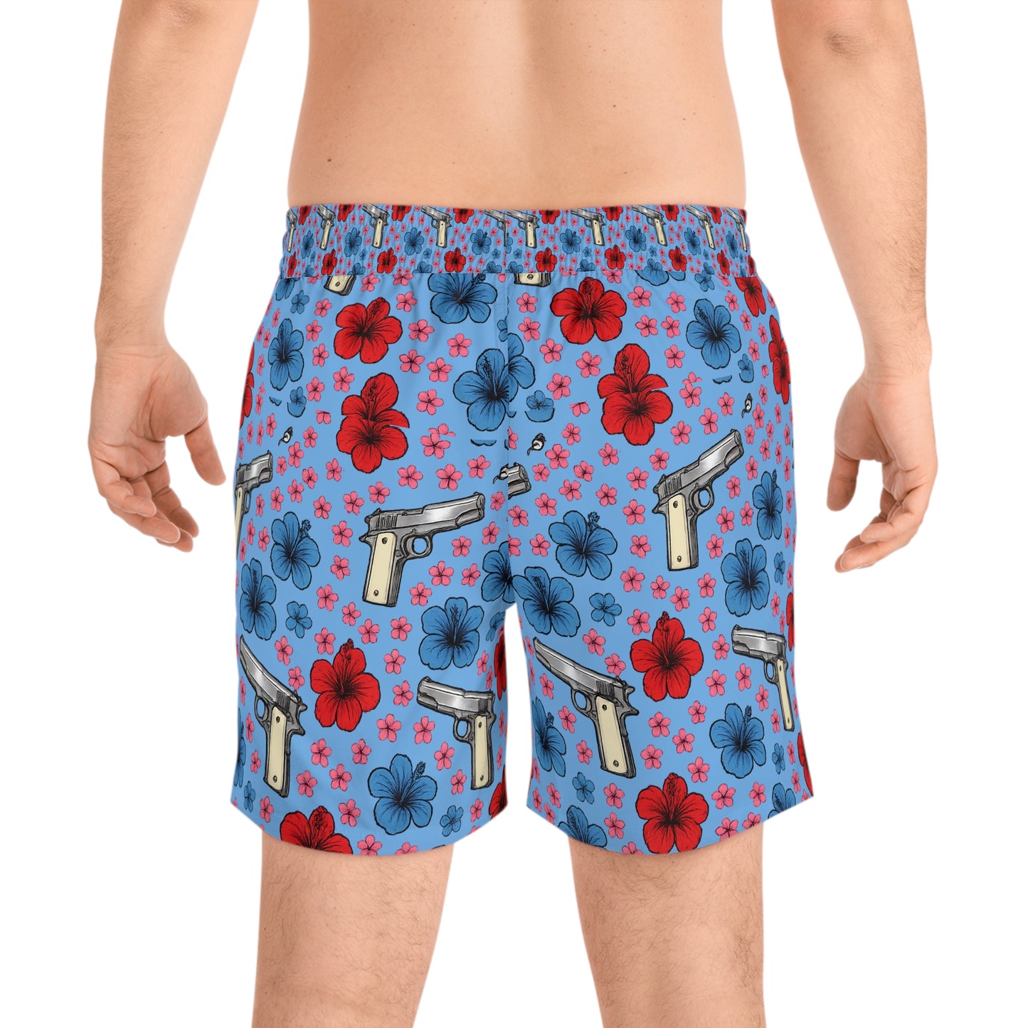 1911 tropical print swim shorts