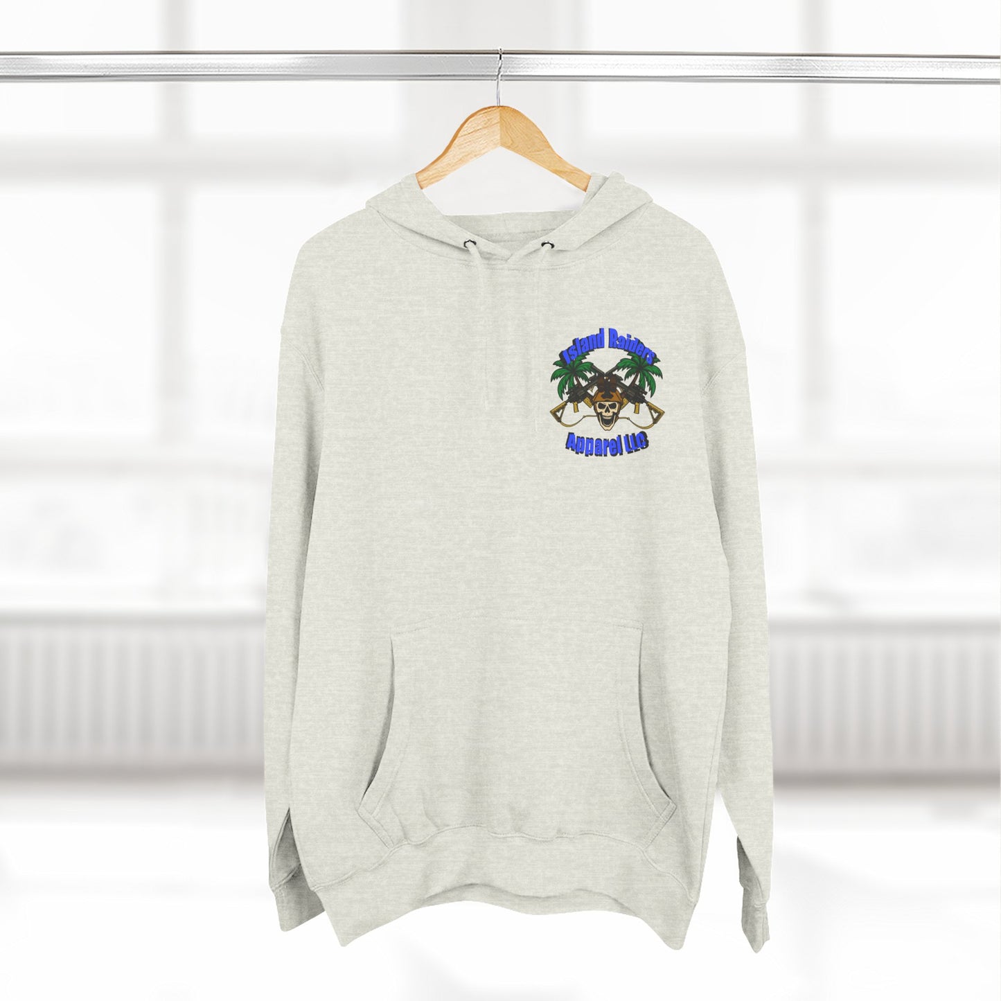 Fleece Hoodie - Tactical Skeleton Blue Diamond Military Inspired
