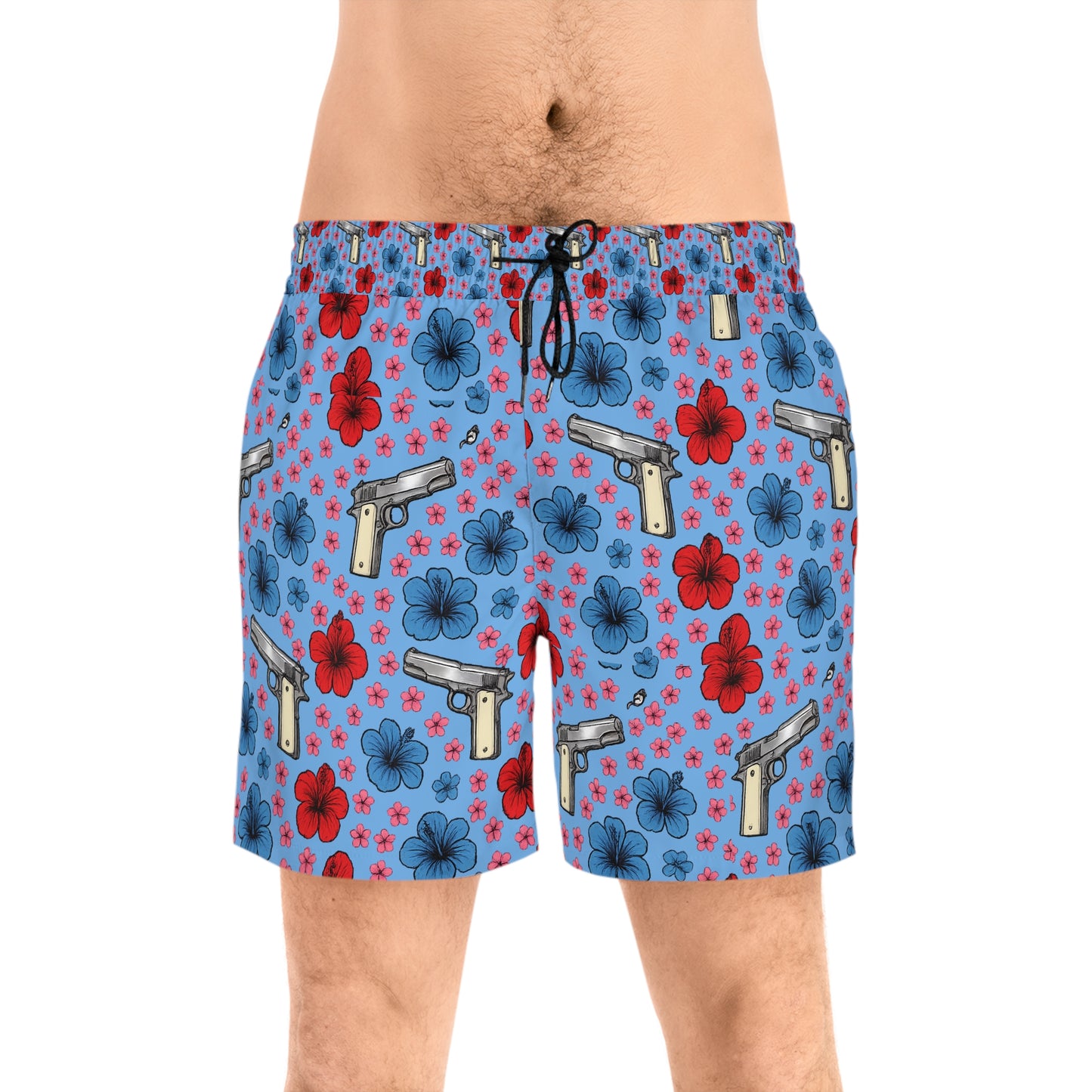 1911 tropical print swim shorts