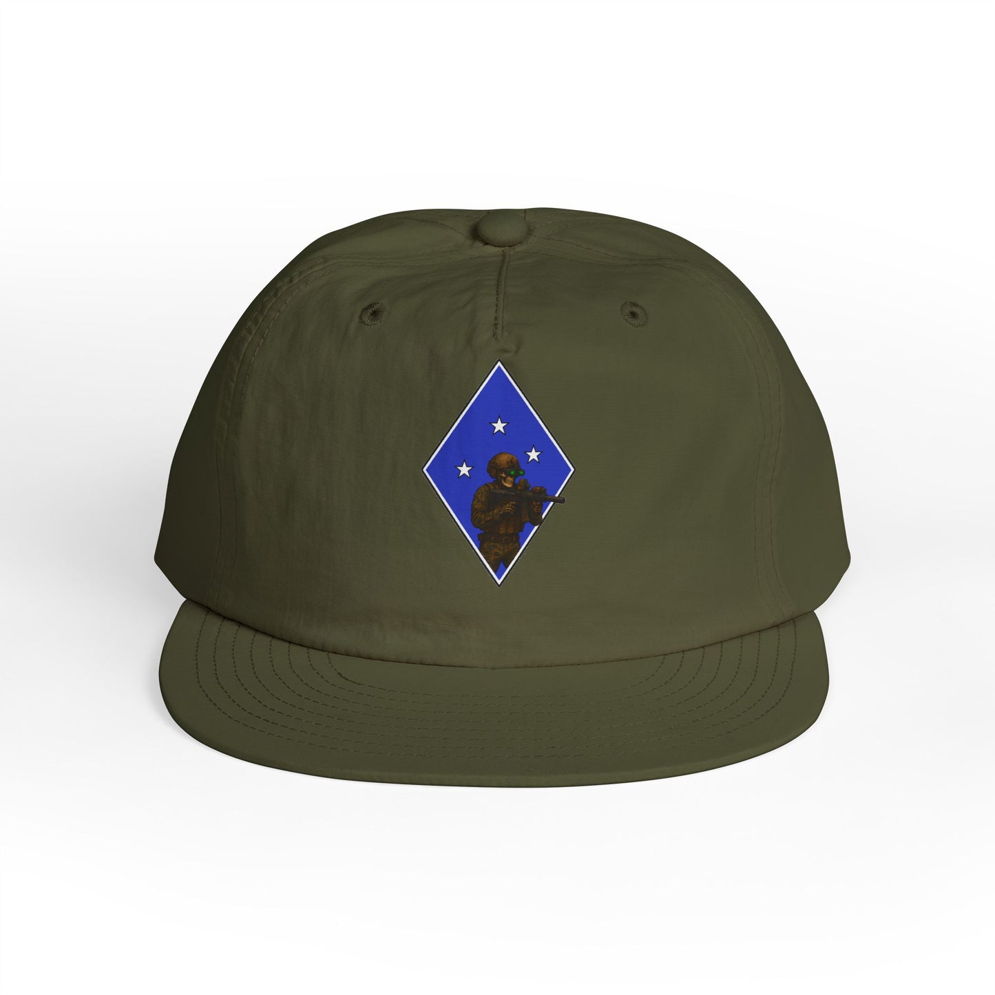 Island Raiders - Tactical skeleton blue diamond - surf hat military unit inspired