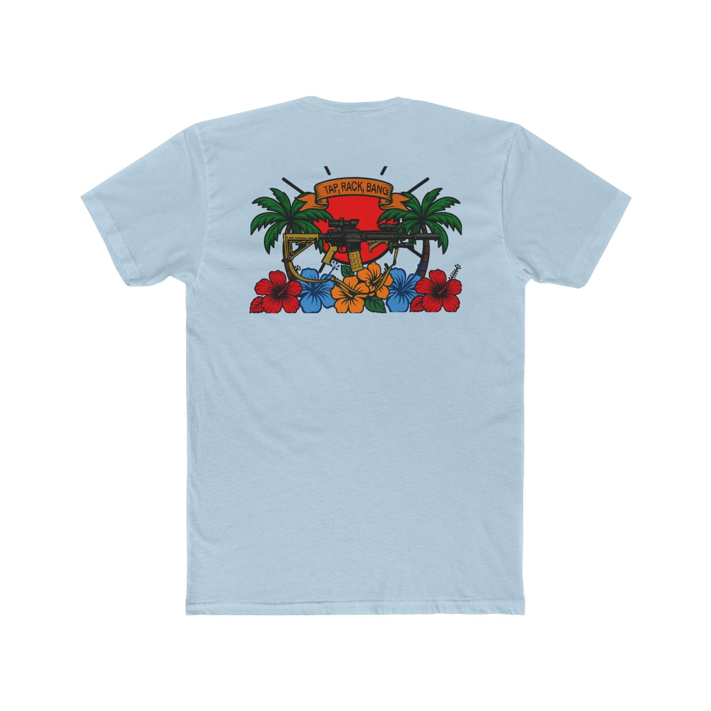 Cotton Crew Tee - Tap Rack Bang Design