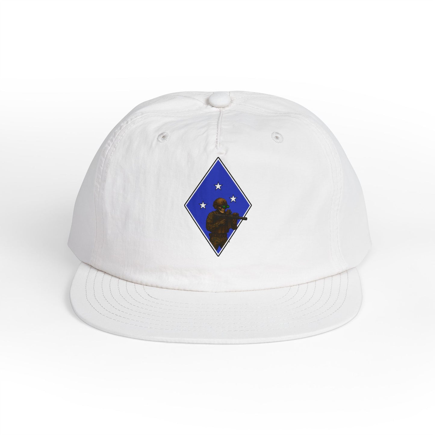 Island Raiders - Tactical skeleton blue diamond - surf hat military unit inspired