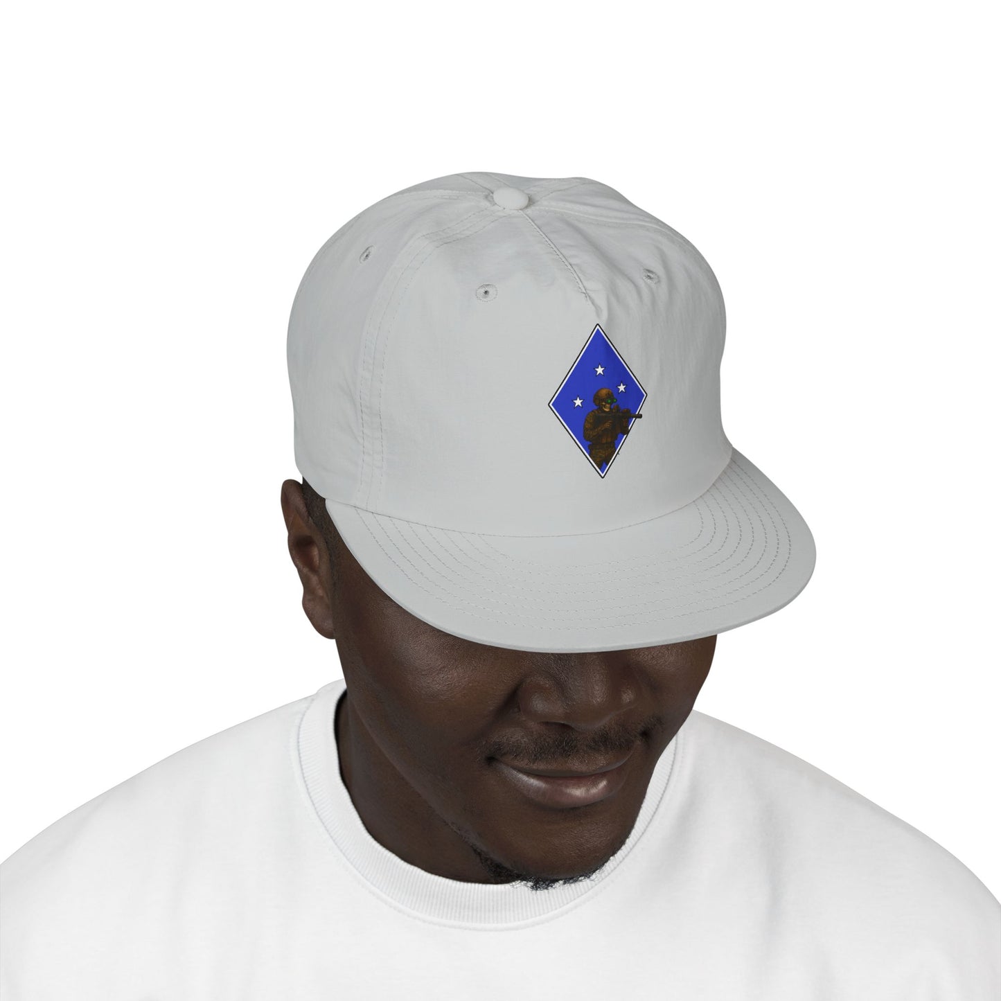 Island Raiders - Tactical skeleton blue diamond - surf hat military unit inspired