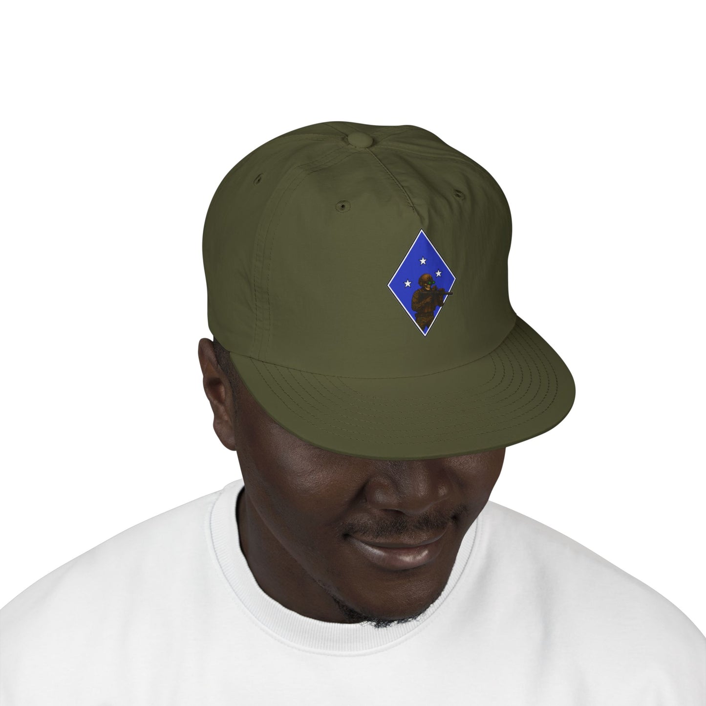 Island Raiders - Tactical skeleton blue diamond - surf hat military unit inspired